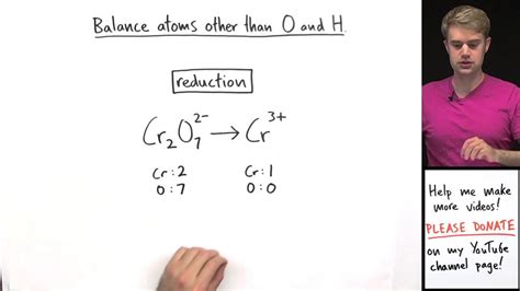 How To Balance Redox Equations In Acidic Solution Example 1 Youtube