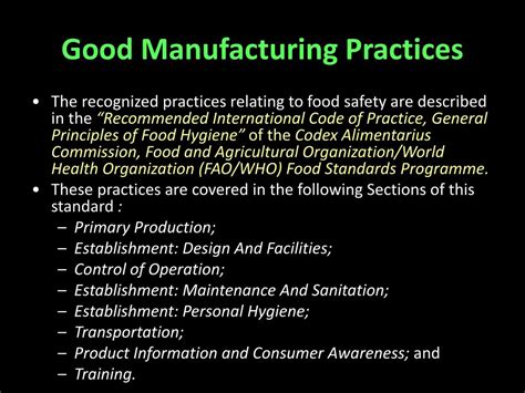 Ppt Good Practices In Food Industries Powerpoint Presentation Free