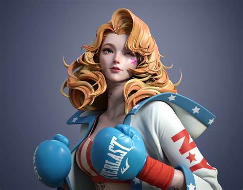 Boxing Girl Zbrushcentral