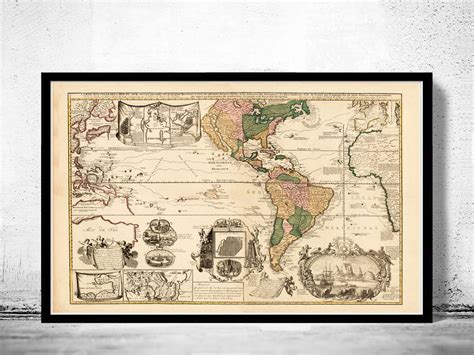Old World Map Vintage Atlas 1740 Vintage Map World Atlas Map Vintage