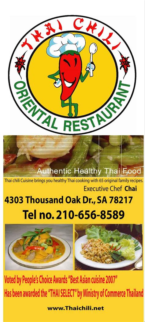 5305 mccullough ave, location online order. Thai Chili Restaurant in San Antonio