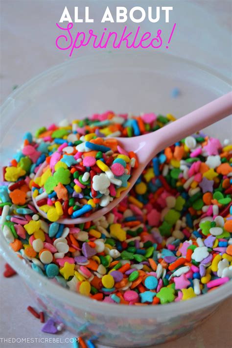 A Guide To Sprinkles Make Your Own Sprinkle Blend The Domestic Rebel
