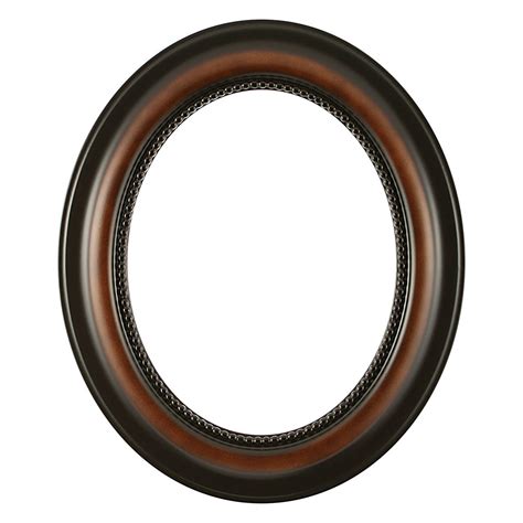Oval Frame In Walnut Finish Vintage Wooden Picture Frames Gallery