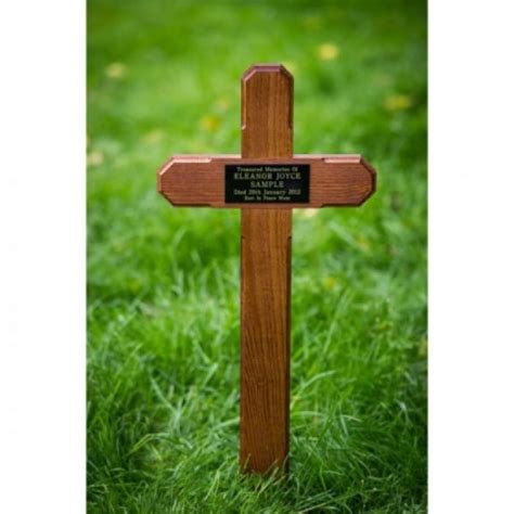 Wooden Cross Grave Marker