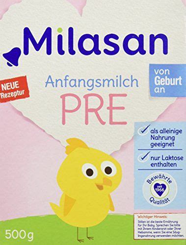 Milasan pre anfangsmilch 500 g. Молочные смеси для новорожденных Milasan Milasan PRE, 4er ...