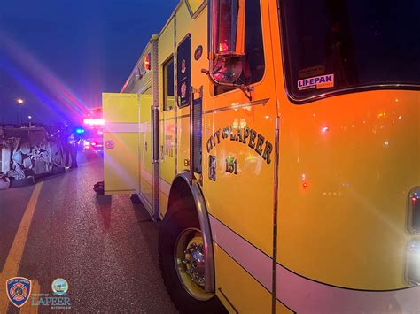 Woman suffers non-life-threatening injuries after collision with semi