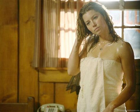 Hottest Photos Of Jessica Biel Vol Of Wrapped In A Bath Towel In A Screenshot