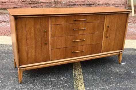 Media Credenza Mid Century Modern Credenza Akron Furniture Styles Tv Stand Cane Buffet