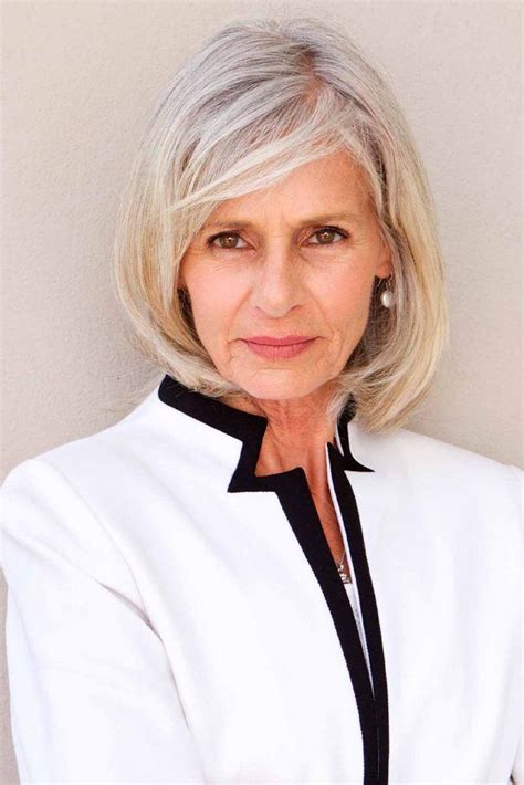 Glamorous Bang Hairstyles For Older Women That Will Beat Your Age