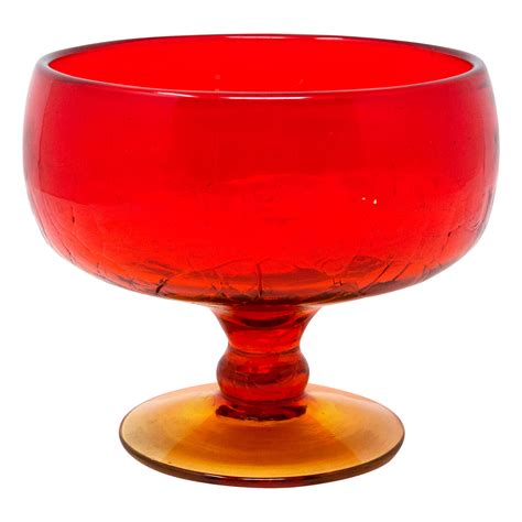 Blenko Amberina Vintage Wayne Husted Glass Bowl The Hour Shop