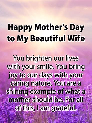 Happy mother's day to the best mother and wife in the world. Our Family is Blessed! Happy Mother's Day Card for Wife ...