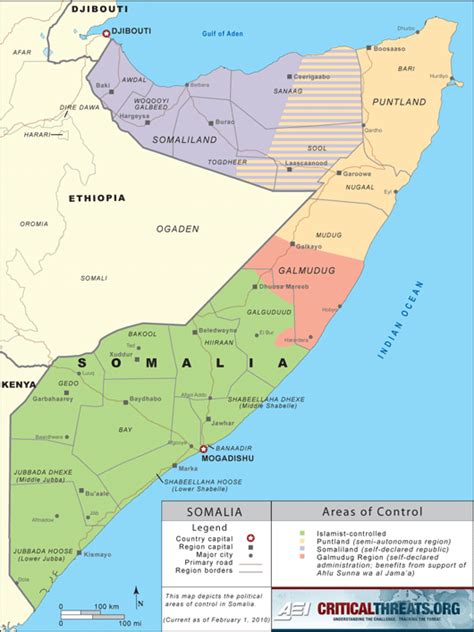 Political Map Of Somalia Cities And Towns Map
