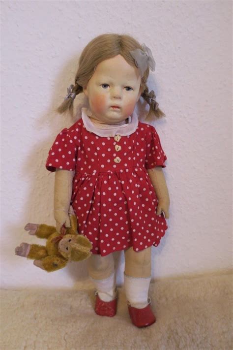 Antike Käthe Kathe Kruse Puppe Doll Poupee 1h Ih Breite Hüften