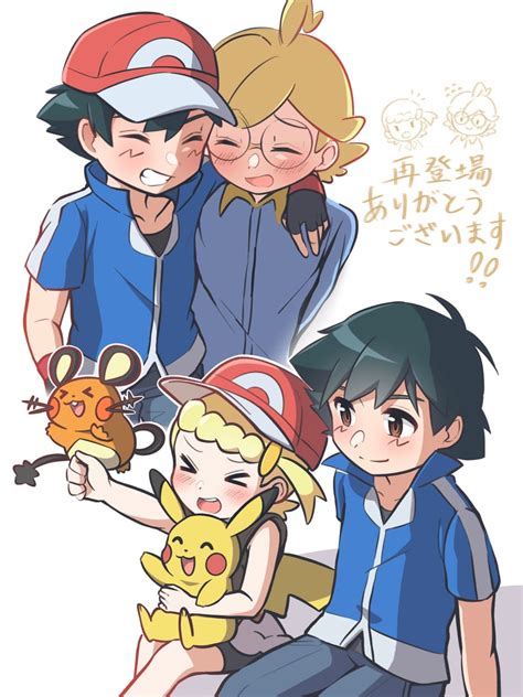 Pikachu Ash Ketchum Dedenne Bonnie And Clemont Pokemon And 2 More Drawn By Zoujiang