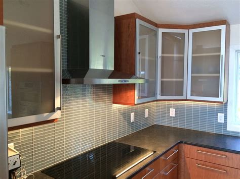 Frosted glass frosted pattern is produced by using acid. Beautiful Frosted Glass Kitchen Cabinet Doors Design Ideas ...