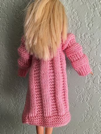 Pink and white stripy scrappy cardigan & hat my patterns are written in a simple language that anyone can. Pamclyde's Pink Barbie Coat in 2020 | Crochet barbie ...