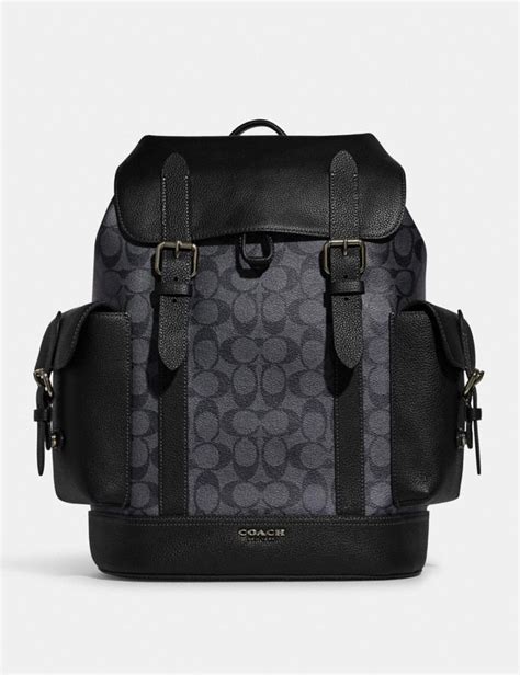 Coach Hudson Backpack In Signature Canvas