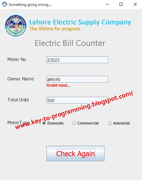 Maybe you would like to learn more about one of these? Auto Electric Bill Calculator System | GUI Complete Power ...