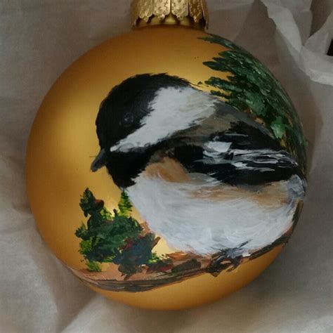 Lucinda Sayre Christmas Tree Ornaments Chickadee Ornament 18s