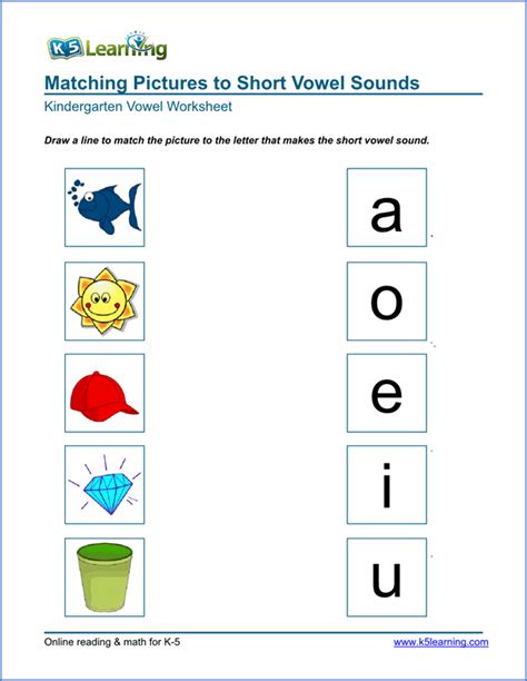 A E I O U Worksheets For Kindergarten Pdf