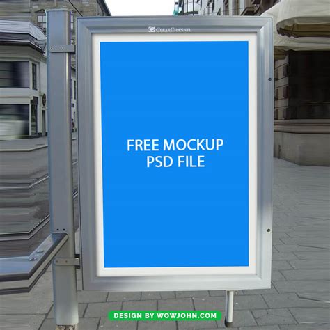 Free Signage Board Mockup Psd Download Free Psd Templates Png Vectors