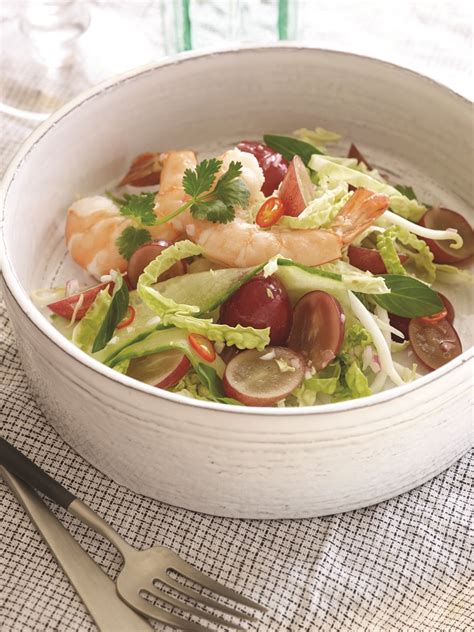 While the pineapple and shrimp are delicious together, don't wait too long to eat the salad after toss the shrimp with 1/3 cup of the dressing, and set aside to marinate for at least 20 minutes. Healthy Thai Shrimp Salad Recipe (Fast and Fresh!)