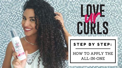 How To Apply The Love Ur Curls All In One For Curly Hair Youtube