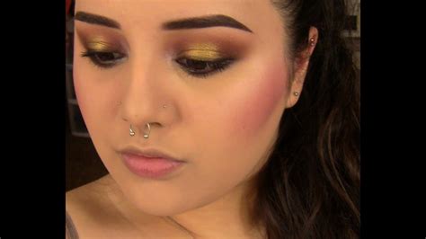 Romantic Red And Gold Smokey Eye Youtube