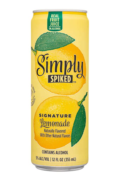 Lemonade Simply Spiked Lemonade Spirits Alcohol Database