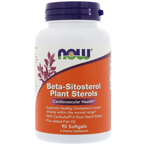 Now Foods Beta Sitosterol Plant Sterols 90 Softgels By Iherb