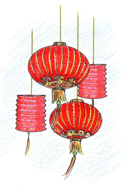 Chinese Lanterns Illustration Chinese Lantern Tattoo Chinese Lantern