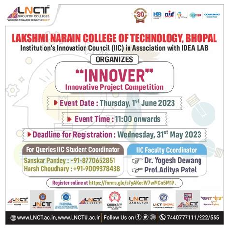 Innover Innovative Project Competition Lnct Group