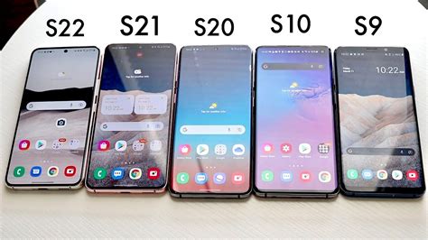 Samsung Galaxy S22 Vs Samsung Galaxy S21 Vs Galaxy S20 Vs Galaxy S10 Vs Galaxy S9 Comparison