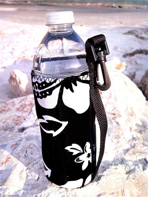 Neoprene Water Bottle Koozie 16 Ounce Retro Gray Deckbagz