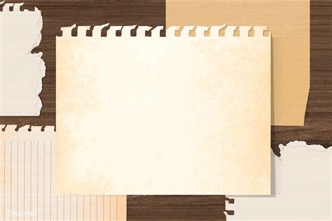 Vintage Brown Note Paper Vector Premium Image By Kappy
