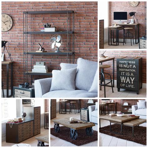 Spitalfields Industrial Rustic Living Room Furniture Collection Fresh