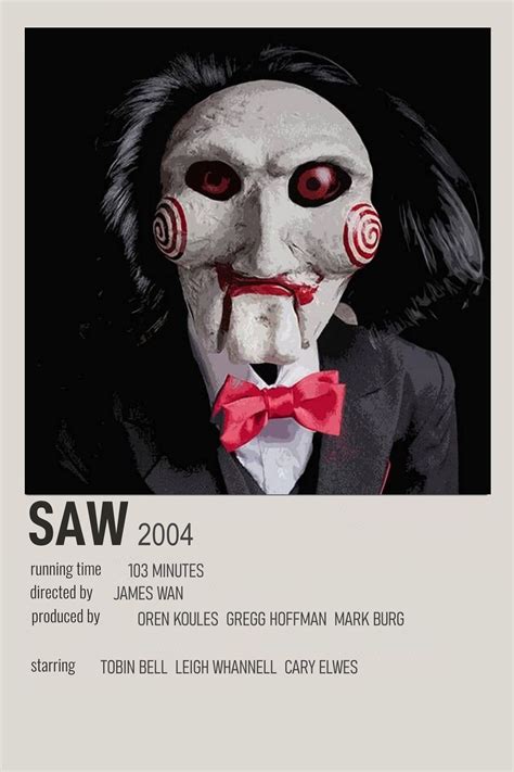 Saw Minimalist Polaroid Alternative Poster Iconic Movie Posters Movie