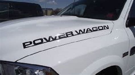 Dodge Ram Power Wagon Hood Decals Performance Decals