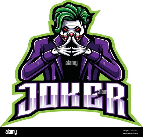Joker Esport Gaming Mascot New Mascot Logo Stock Vector Image Art Alamy
