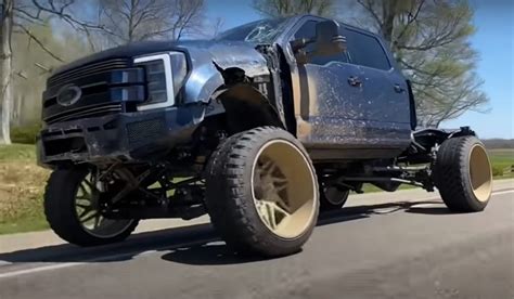 Youtuber Completely Destroys His Custom 100k Ford F 350 Limited
