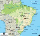 Carte des pays : Le Brésil avec les villes