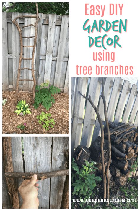 Easy Diy Garden Decor Using Tree Branches Tree Branch Decor Tree
