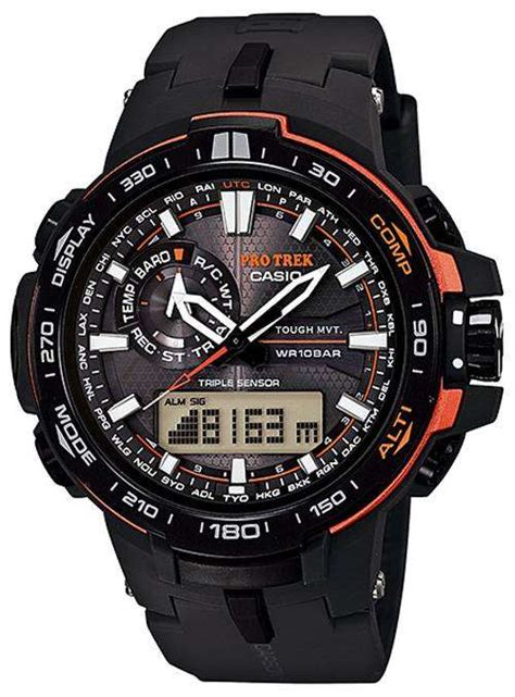 Time to charge casio watch solar and rechargeable battery? Casio Protrek Tough Solar Triple Sensor Atomic PRW-6000Y ...