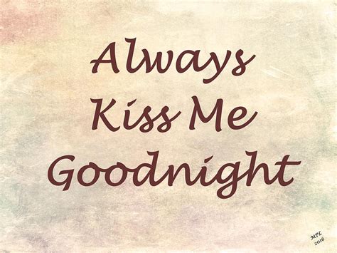 Always Kiss Me Goodnight Painting By Marian Lonzetta Fine Art America