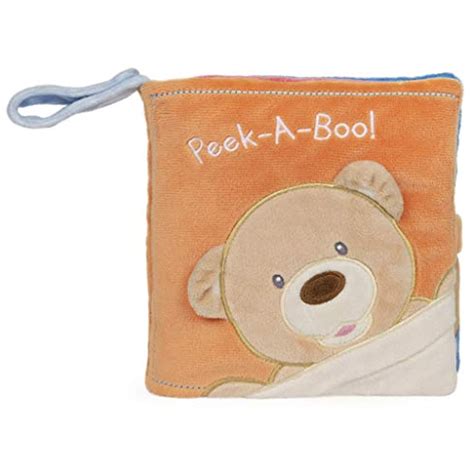 Gund Baby Peek A Boo Bear Soft Book Plush Stuffed Sensory Stimulating