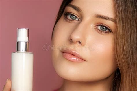 Beauty Makeup And Skincare Cosmetics Model Face Portrait Woman With