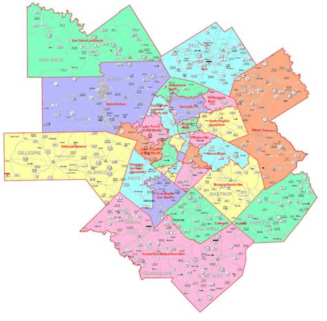 San Antonio Zip Code Map Free Download Zoomclever Printable Maps Online