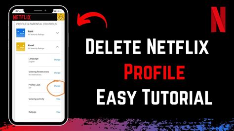 How To Delete Netflix Profile Youtube