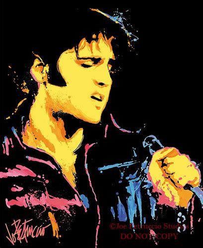 Elvis Presley Neon Elvis Limited Edition Giclee On Canvas