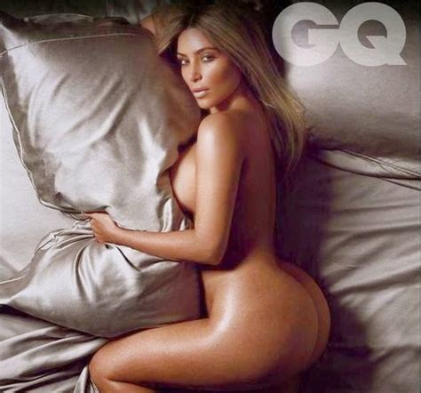 Photos Kim Kardashian Goes Nude For GQ Magazine Again